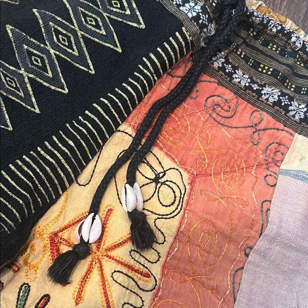 Ethnic Boho Wear Multicolor Patchwork Capris - image 2